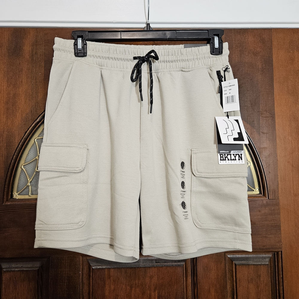 BKLYN Athletics Cargo Shorts | Reflective Performance Shorts | Men’s M
